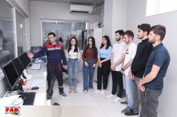The students of Azerbaijan State Oil and Industrial University gain experience in the 'FAB' Companies Group.